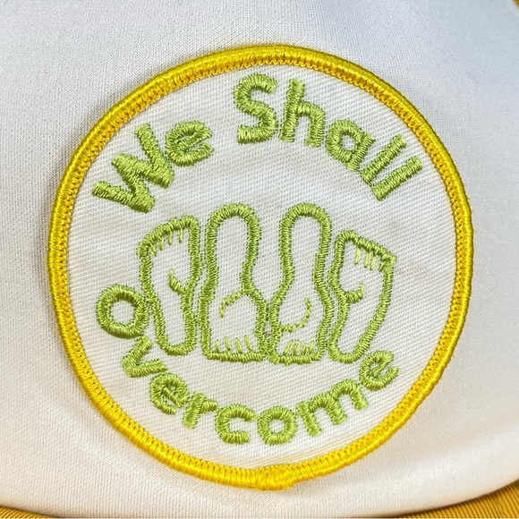 We Shall Overcome Pride Vintage Patch Rare Retro SnapBack Truck Hat Cap Like NEW - Picture 2 of 14